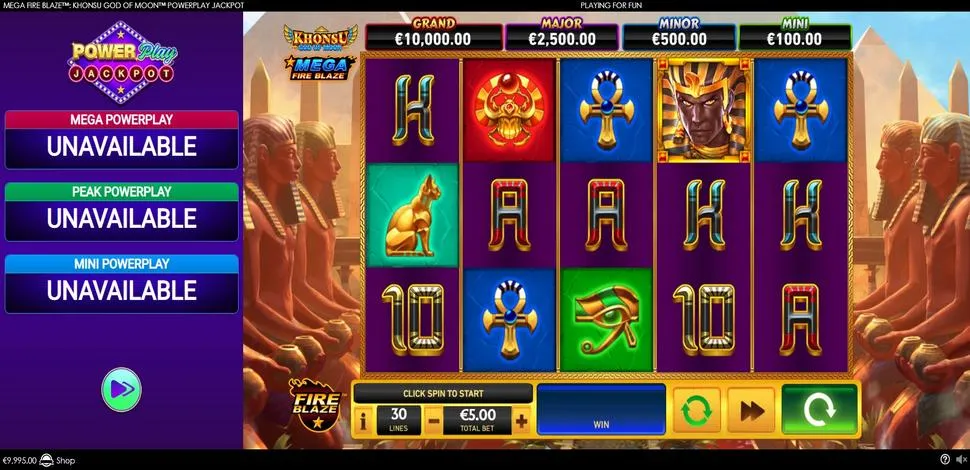 Khonsu God of Moon Mega Fire Blaze