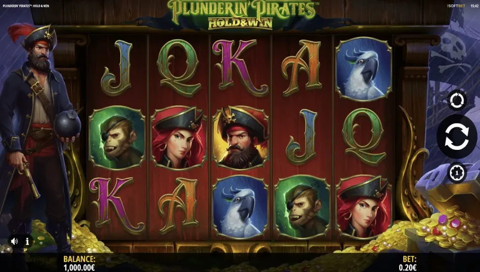 Plunderin' Pirates Hold & Win
